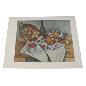 Paul Cezanne Still Life With Basket of Apples Print Vintage 53834